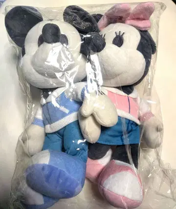 Disney 미키 & 미니 쵸모싸 데코 콜레 페어 봉제 인형