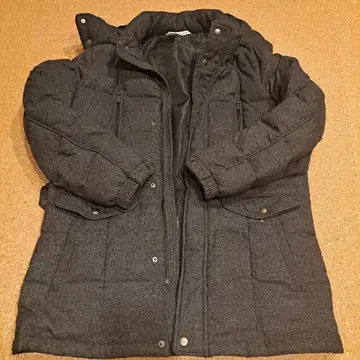 renomaHOMME 다크 그레이 후드 부착 다운 자켓