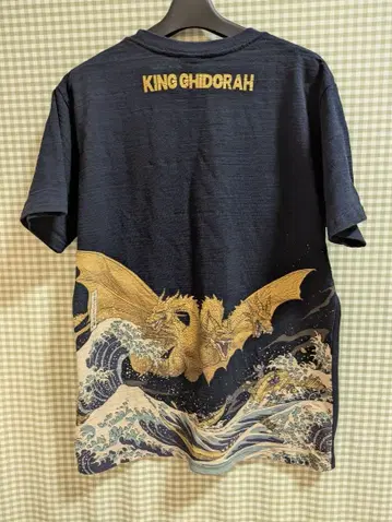 도호 x 고질라 킹 기도라 부가쿠 36경 T셔츠 블랙 사이즈 L