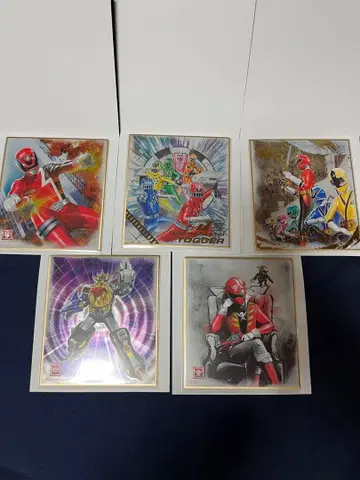 슈퍼 전대 색지 ART 5장 세트