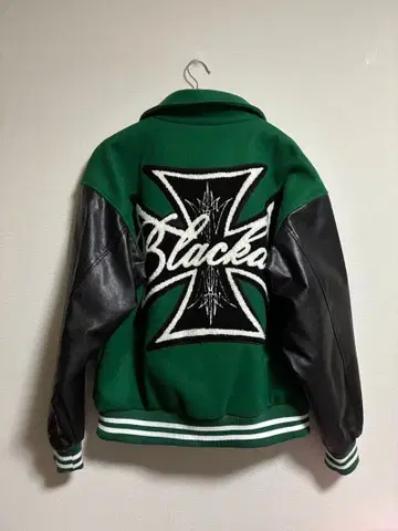 Black air 바시티 자켓 그린 컬러