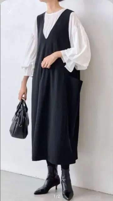 BEARDSLEY [ LIVETART ] 코쿤 오버롤 스커트