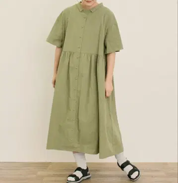 꼬마 옷깃 셔츠 원피스