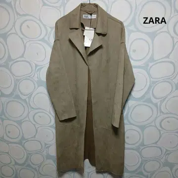 ZARA 스웨이드 터치 롱 코트