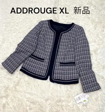 아드루즈 새상품 트위드 라메 자켓 빅 사이즈