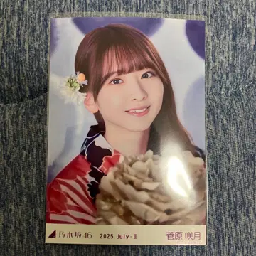 노기자카46 브로마이드 스가와라 사츠키 2025 유카타 앉은 모습