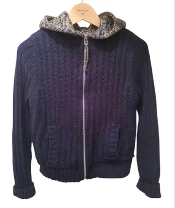 [ 익명 배송 ] 니트 후드티 후디 스웨터 네이비 y2k