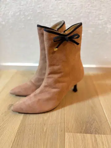 FRAN 스웨이드 리본 부티 일본제