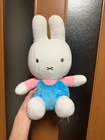 미피 봉제 인형 스카이블루 핑크