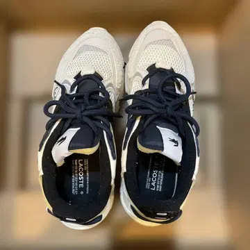 LACOSTE 스니커즈 UK 8 JP 26.5 화이트/네이비