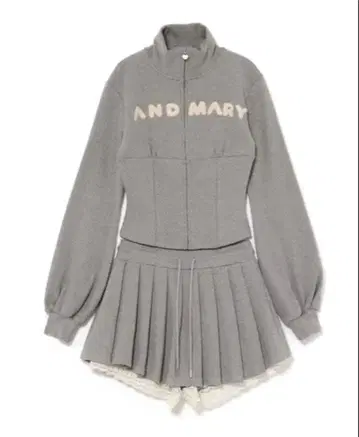 andmary Lace logo set up gray