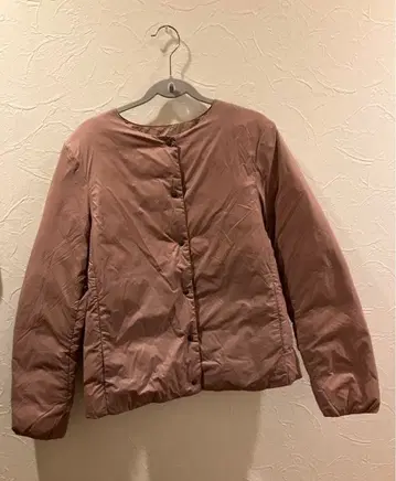 무인양품 핑크 다운 자켓 미사용품