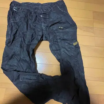 지스타 블랙 워크 팬츠