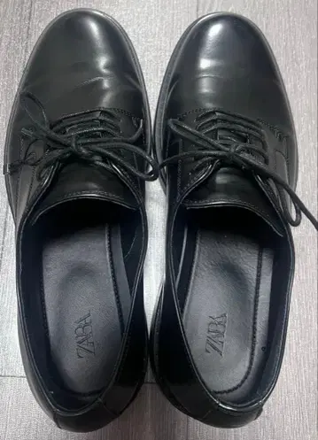 ZARA 자라 플레인 토 슈즈 28.5cm 1회 사용품 블랙