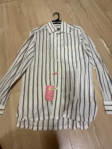 BARBA 화이트 스트라이프 긴팔 셔츠 셔츠 바르바