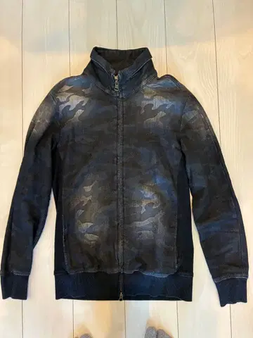 카모 패턴 집업 맨투맨 자켓