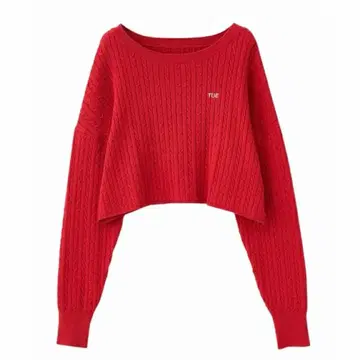 케이블 week 자수 니트