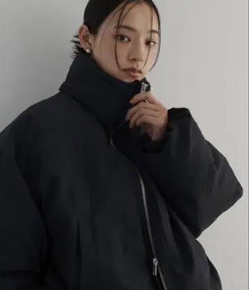 [ hellam ] 새상품 패딩 숏 다운 자켓 블랙