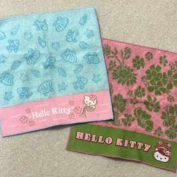 산리오 헬로키티 타월 손수건 2장 세트
