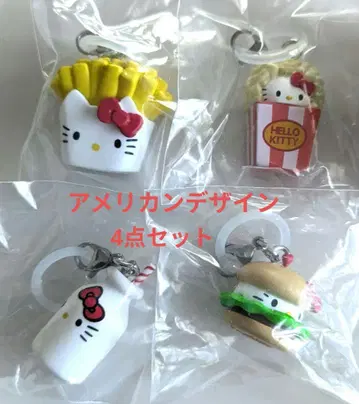 헬로키티 아메리칸 디자인 메지루시 액세서리 캡슐 토이 4세트