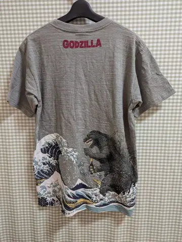 도호 x 고질라 고질라 후가쿠 36경 T셔츠 그레이 사이즈 L