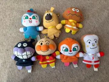 [세트 판매] 호빵맨 키체인 포함 봉제 인형 손가락 인형 마스코트