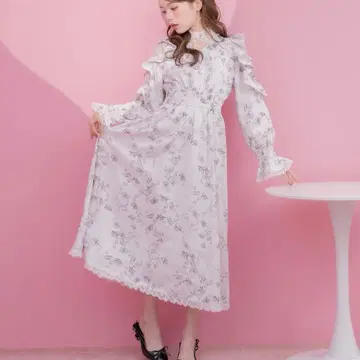 couture by ROJITA 오리지널 로즈 리본 롱 원피스