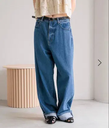 로리즈팜 롤업 루즈 데님