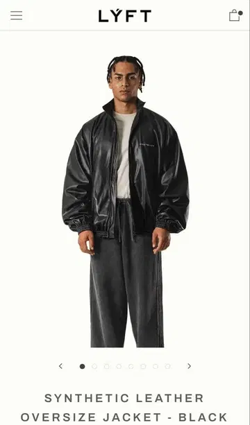 [ 완판템 ] 가죽 오버 사이즈 자켓 - 블랙