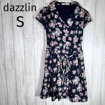 더즈린 꽃무늬 프릴 원피스 S 성인 깔끔 안감 있음 올 패턴