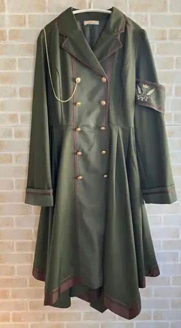 미사용 Amavel 밀리터리 원피스 카키