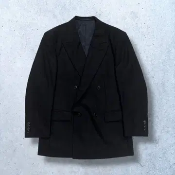 더블 브레스트 자켓 블랙 스트라이프 모드 비즈니스