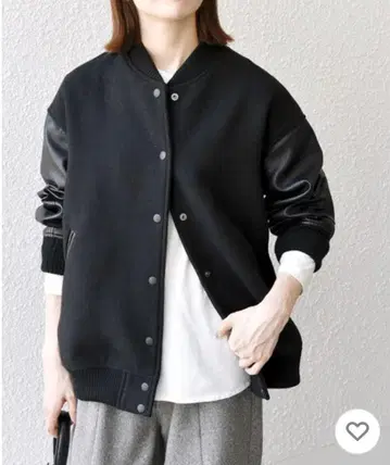 SHIPS any 바시티 자켓 블랙