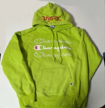 [ 당일 발송 ] x-girl x Champion 속기모 후드티