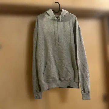 Champion 그레이 후드 부착 후드티