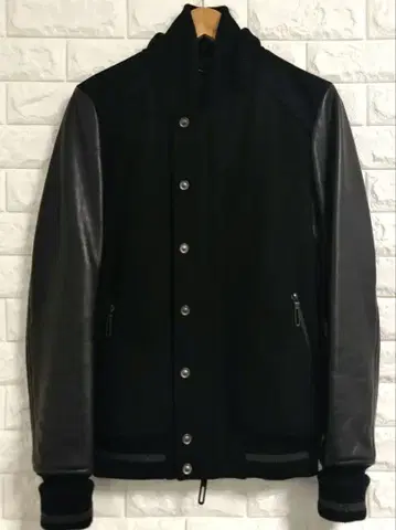 주말 가격 인하 GalaabenD 가라아벤트 바시티 자켓 소가죽