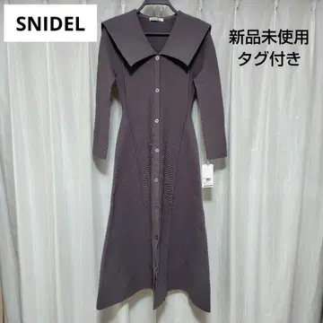 SNIDEL 빅 컬러 홀 원피스