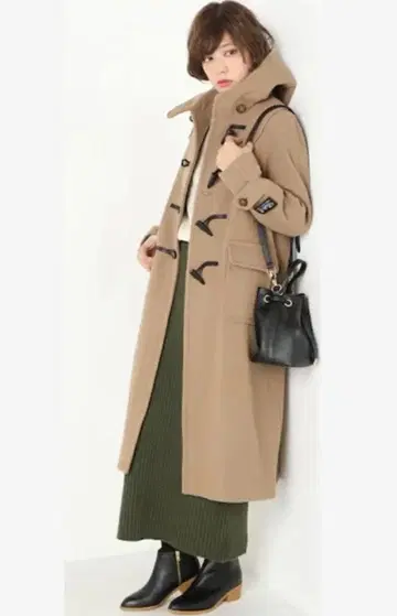 새상품급 SLOBE IENA BALLIS 롱 더플 코트 36 카멜