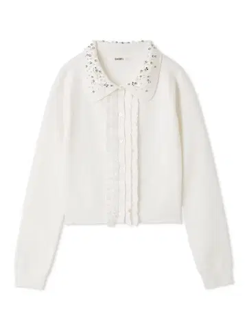 SNIDEL 비쥬 칼라 니트 가디건