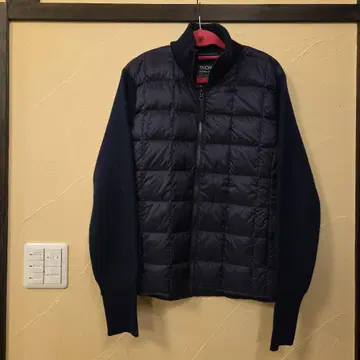 새상품 TAION 니트 슬리브 다운 자켓 네이비 M