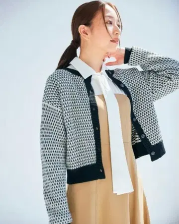 Feroux [ 앞뒤 착용 가능 ] 니트 자카드 가디건 새상품 택 포함