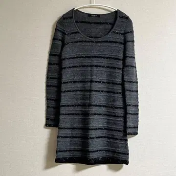 PREMIUM by VICKY 라메 믹스 보더 니트