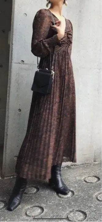 AMERI vintage 플리츠 원피스 아메리빈티지