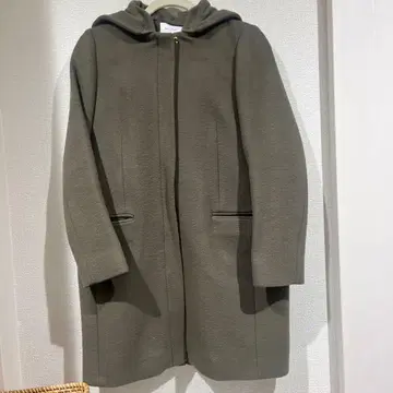 BEAUTY&YOUTH 후드 부착 롱 코트 M 사이즈 그레이