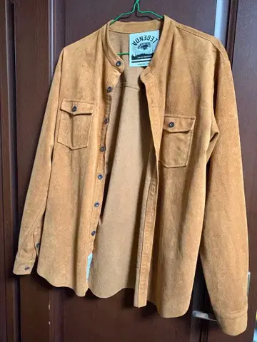 LEGEND 브라운 스웨이드 셔츠 12-G