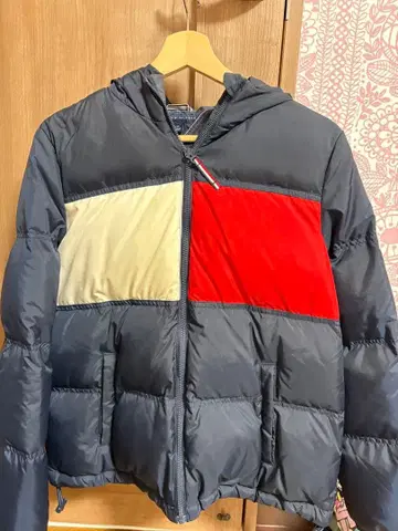 타미힐피거 다운 자켓 후드 부착