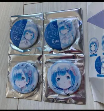 리제로 렘 아니아트 캔뱃지 4점 레어