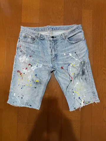 [새상품급] 넘버나인 페인트 데님 5 x 30 건즈기