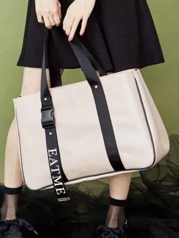 EATME 싱글 버클 토트백 핑크