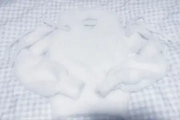 미셸 마카롱 샤기 니트탑 화이트 xs